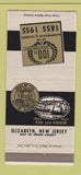 Matchbook Cover - Elizabeth NJ Union County 100th 1955 30 Strike