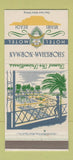 Matchbook Cover - Shoreham Norman Hotel Motel Miami Beach FL 30 Strike
