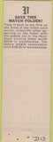 Matchbook Cover - KGEN Radio Delano CA Peebles Poultry