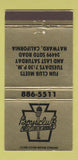 Matchbook Cover - Boys Clubs of America Hayward CA 30 Strike