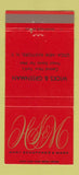 Matchbook Cover Wick's & Greenman Utica New Hartford NY Men's Clothes 30 Strike
