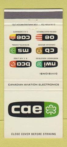 Matchbook Cover - Canadian Aviation Electronics Montreal QC 30 Strike