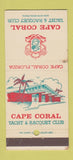 Matchbook Cover - Cape Coral Yacht Racquet Club FL WEAR 30 Strike