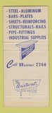 Matchbook Cover - Tacoma Steel Equipment WA 30 Strike
