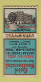 Matchbook Cover - Hotel Continental Cambridge MA PULLQUICK POOR