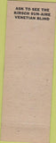 Matchbook Cover - Ulit Home Decorating Austin TX blue