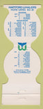 Matchbook Cover - Hartford Whalers Hocket 7up Soda 1980-81