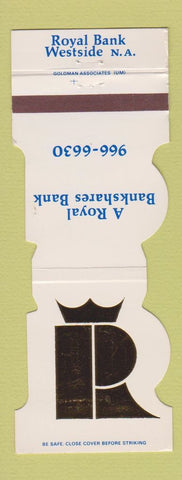 Matchbook Cover - Royal Bank Westside St Louis MO
