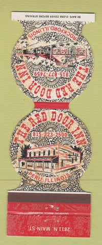 Matchbook Cover - The Red Door Inn Rockford IL