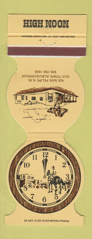 Matchbook Cover - High Noon Restaurant Albuquerque NM