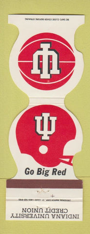 Matchbook Cover - Indiana Hoosiers Football Basketball Credit Union 1985