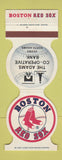 Matchbook Cover - Boston Red Sox Baseball Adams Bank MA 1986