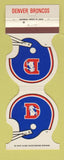 Matchbook Cover - Denver Broncos Football WEAR