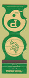 Matchbook Cover - Parker Vikings Janesville WI Bank 1977