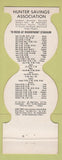 Matchbook Cover - Cincinnati Reds Baseball Hunter Savings OH 1976