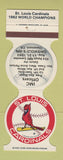 Matchbook Cover - St Louis Cardinals Baseball 1983 IMC Claremont CA Match Club
