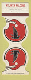 Matchbook Cover - Atlanta Falcons Football 1980 Stadium Hotel