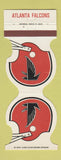 Matchbook Cover - Atlanta Falcons Football 1980 IBM Credit Union Boca Raton FL