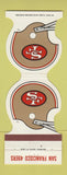 Matchbook Cover - San Francisco 49ers Football 1985 Northfield Hilton Troy MI