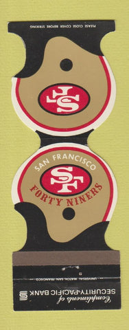 Matchbook Cover - San Francisco 49ers Football 1973 Security Pacific Bank