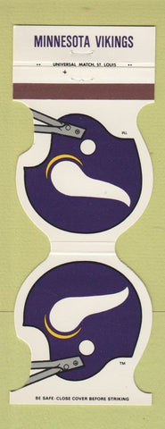 Matchbook Cover - Minnesota Vikings Football 1983 Bank Mora MN