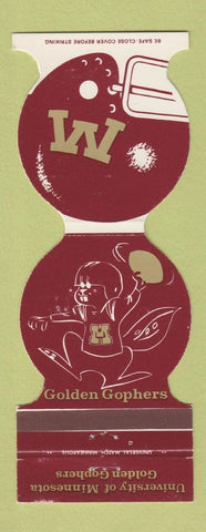Matchbook Cover - Minnesota Gophers Football 1981 Best Western Minneapolis MN
