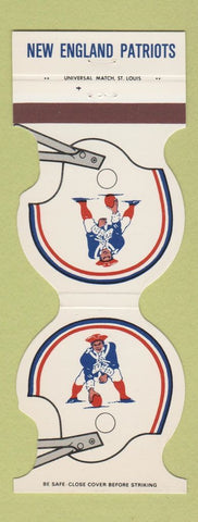 Matchbook Cover - New England Patriots Football 1980 CDI Temp Services Boston MA