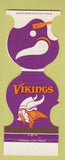 Matchbook Cover - Minnesota Vikings Football 1978 Bank Stillwater MN