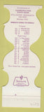 Matchbook Cover - Minnesota Vikings Football 1978 Bank Stillwater MN