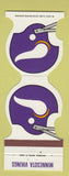 Matchbook Cover - Minnesota Vikings Football 1979 Bank St Paul MN