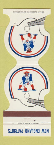 Matchbook Cover - New England Patriots Football 1981 MSA Credit Union Esmond RI
