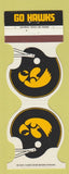 Matchbook Cover - Iowa Hawkeyes Football 1981 Tom Nereim Iowa City IA Heating AC