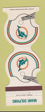 Matchbook Cover - Miami Dolphins Football 1980 Holiday Inn Stuart FL