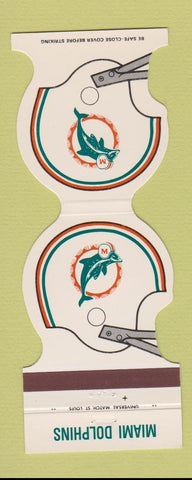 Matchbook Cover - Miami Dolphins Football 1980 Holiday Inn Stuart FL