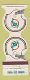Matchbook Cover - Miami Dolphins Football 1979