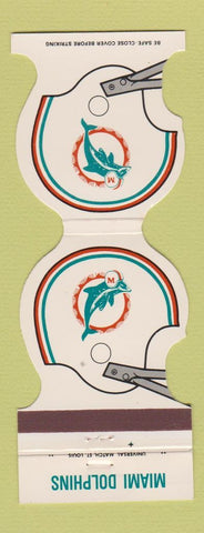 Matchbook Cover - Miami Dolphins Football 1979