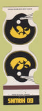 Matchbook Cover - Iowa Hawkeyes Football 1983 Hub Credit Union Keokuk IA