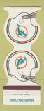 Matchbook Cover - Miami Dolphins Football 1983 Postal Credit Union Dade Broward