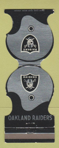 Matchbook Cover - Oakland Raiders Football 1972 Schedule Yellow Pages
