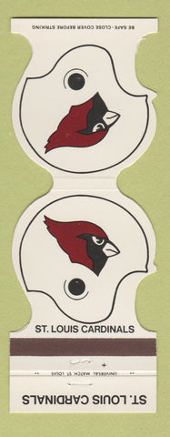 Matchbook Cover - St Louis Cardinals Football 1975 Ashley State Bank IL Jewelite