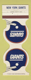 Matchbook Cover - New York Giants Football 1980 National Brand Discount Tires