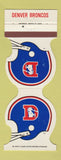 Matchbook Cover - Denver Broncos Football 1985 4 Corral Springfield Colorado
