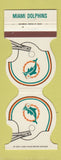 Matchbook Cover - Miami Dolphins Football 1980 Alibi Lounge Holiday Inn FL