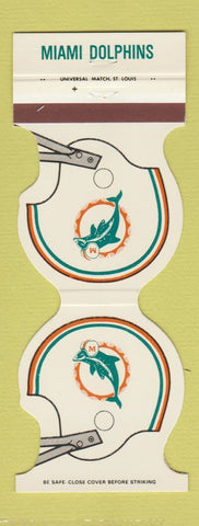 Matchbook Cover - Miami Dolphins Football 1980 Alibi Lounge Holiday Inn FL