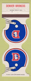 Matchbook Cover - Denver Broncos Football 1979 Alliance Railroad CU NE?