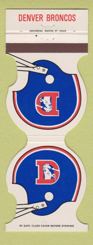 Matchbook Cover - Denver Broncos Football 1979 Alliance Railroad CU NE?