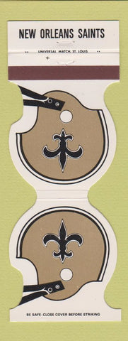 Matchbook Cover - New Orleans Saints Football 1981 WHTV Meridian MS
