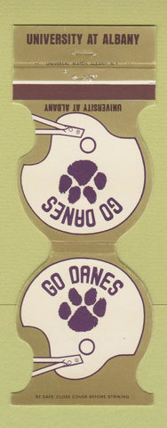 Matchbook Cover - University at Albany Danes 1981 Farmer Boy Diner Colonie NY