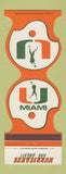 Matchbook Cover - Miami Hurricanes Football 1979 Chase Federal Savings