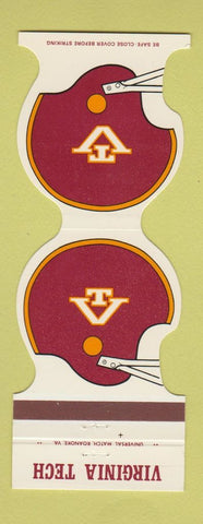Matchbook Cover - Virginia Tech Hokies Football 1982 Bank Blacksburg VA